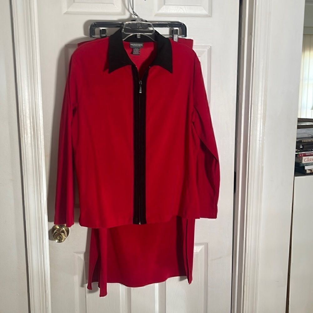 Beautiful Notations Clothing Co. 2 PC Red & Black Suit XL Vintage NWOT